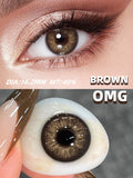 JARWAWA Monthly Natural Big Eyes Cosmetic Lenses Brown Gray 2Pcs Prescription Pupil Eye Contacts Korean Cosmetic Beayty Fashion