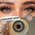 FUNSACHY 1 Pair Green Pupils for Eyes Colored Contact Lenses Natural Brown Makeup Lens Fast Shipping Yearly Cosmetic Gray Lens