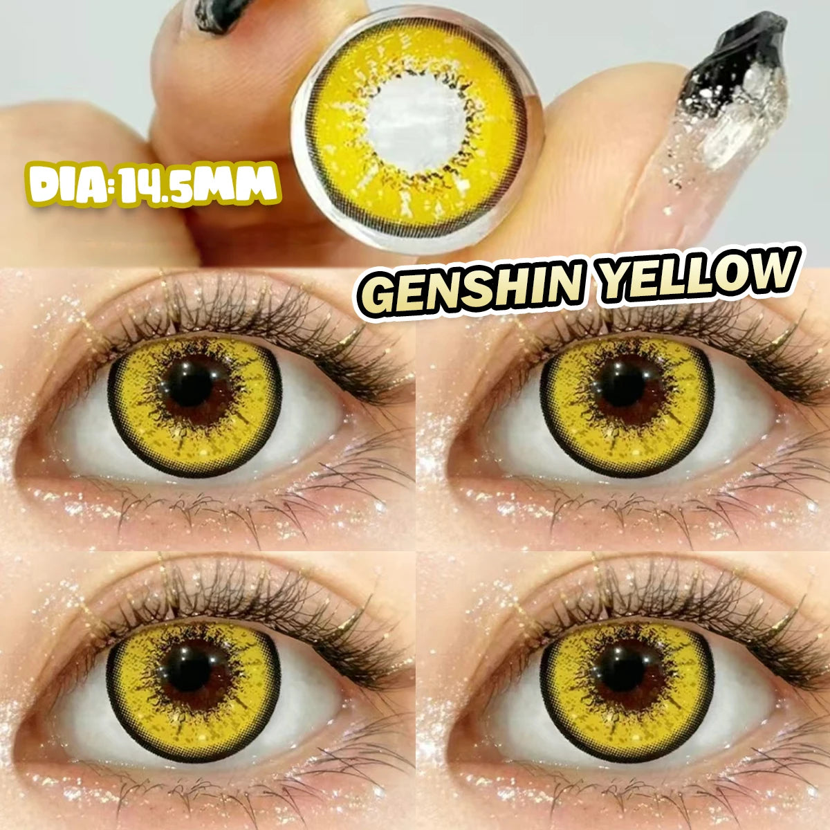 VISUASHOW 6 Months Use Green Red Anime Cosplay Colored Contact Lenses for Coser Cosplayer Daily Party Eye Beauty Makeup Contacts