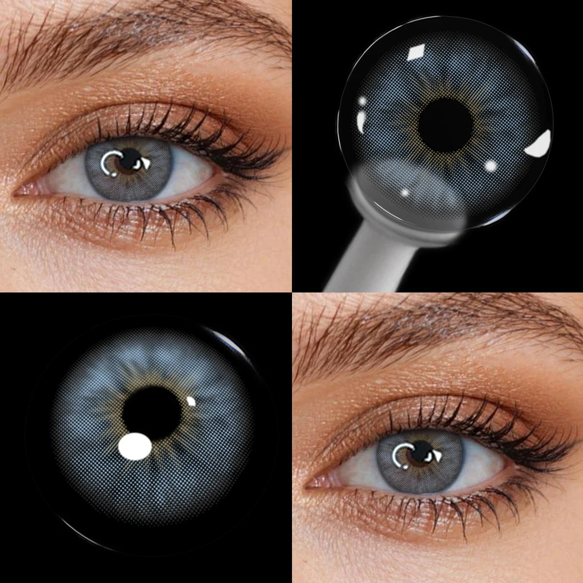 Lalens 14.2mm Cleopatra Brown Korean Design Colored Contact Lenses Half Yearly Small Pupil Natural Eye Contacts for Daily Makeup