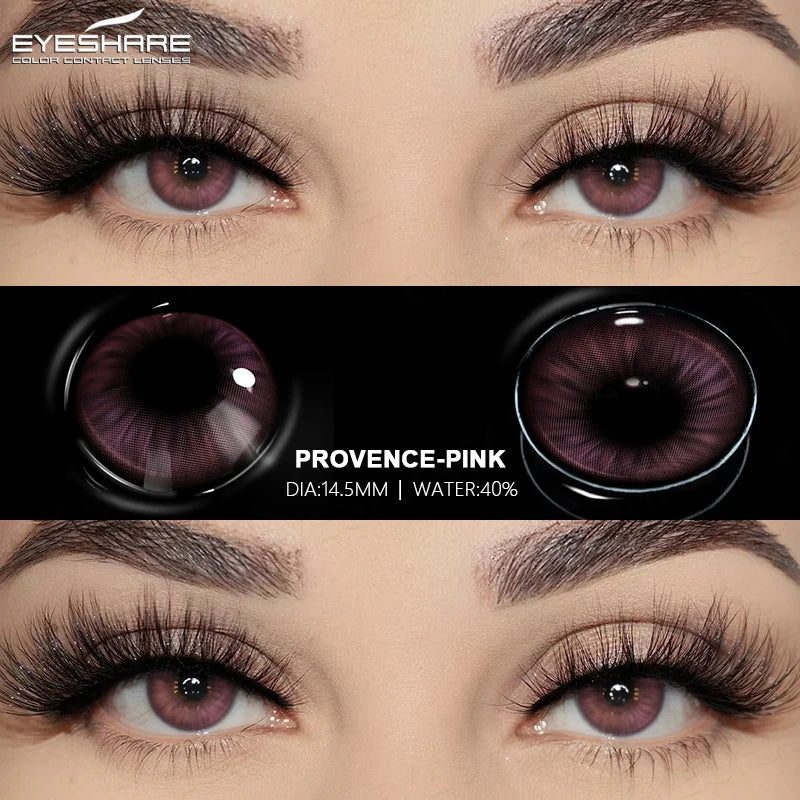 EYESHARE 2pcs Natural Colored Contact Lenses Brown Lenses Fashion Blue Gray Beauty Lenses Green Colored Pupils Eyes Makeup Lens