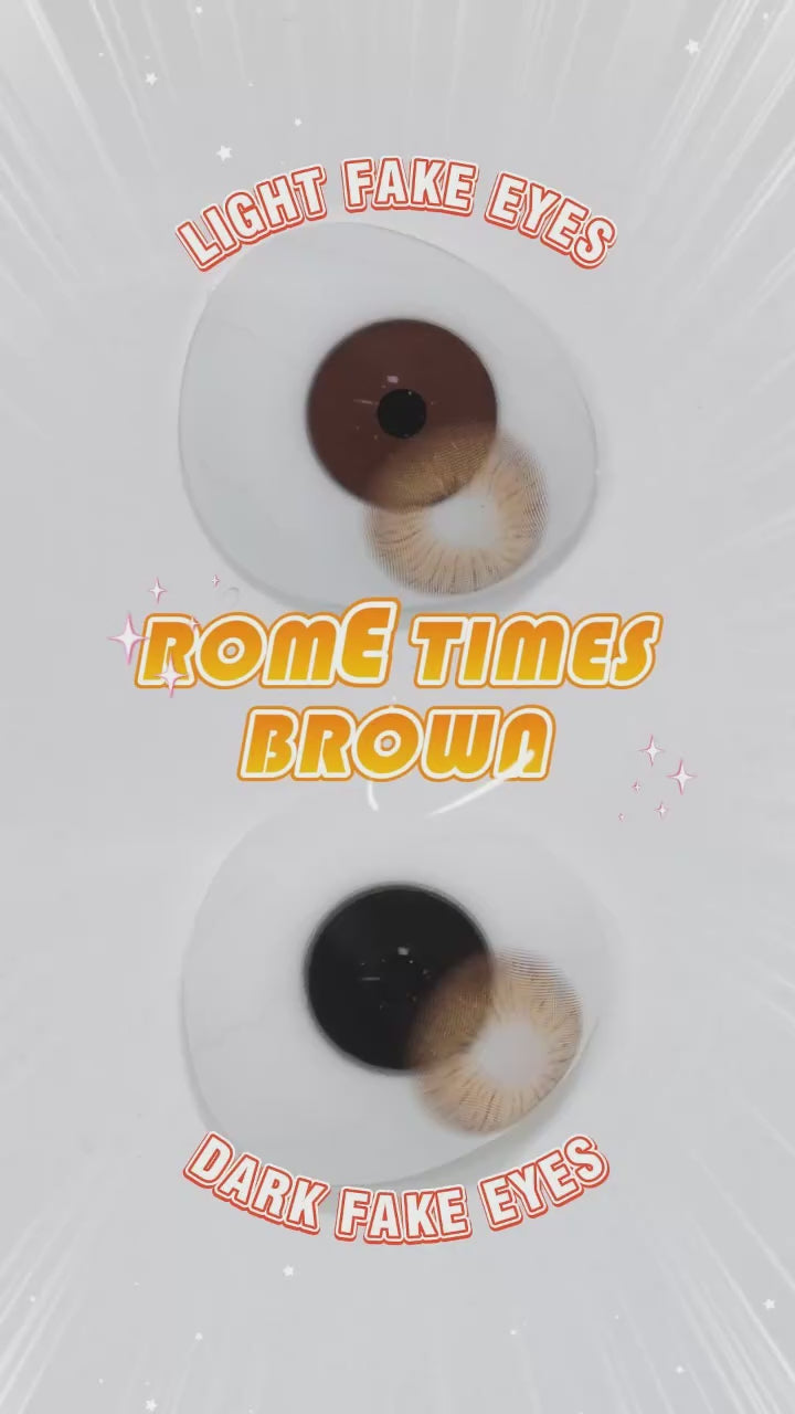 Lalens Rome Times Grey 14.2mm Small Pupil Natural Colored Contact Lenses Yearly Disposable Fashion Eye Contacts for Daily Makeup